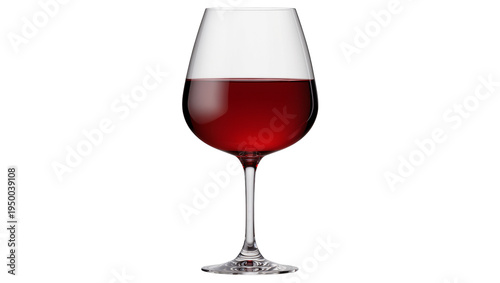 Foto Isolated glass of elegant red wine beverage, perfect for a celebration or relaxing evening