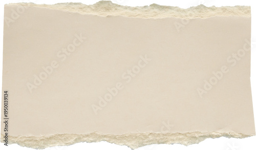 piece of white paper tear isolated on white background