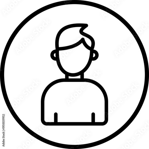 Tourist Line Icon Style