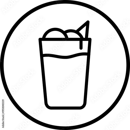 Beverage Line Icon Style