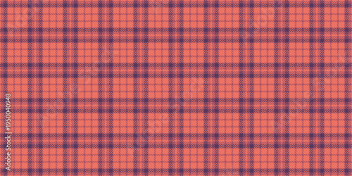 Foto Warm, textured plaid design in coral and purple