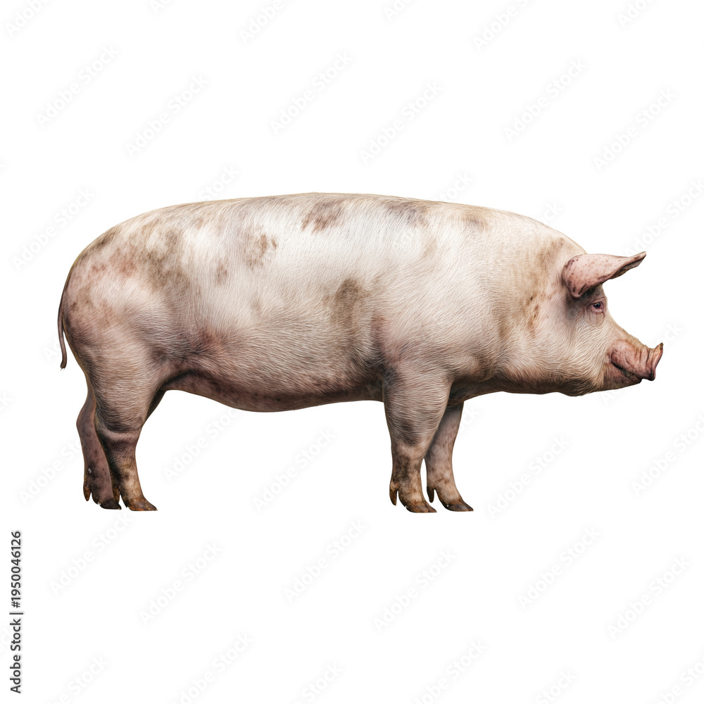 Fototapeta premium Pig isolated