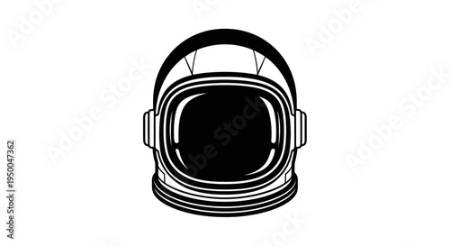 Astronaut Helmet Silhouette, Space Exploration, Sci-Fi Adventure, Cosmic Journey
