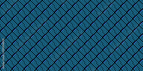 Minimal line Seamless geometric pattern with shapes. Decoration and maze ornament square wall tile.