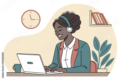 businessman working on laptop