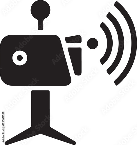 Portable Wifi Hotspot Device Broadcasting Wireless Signal Icon