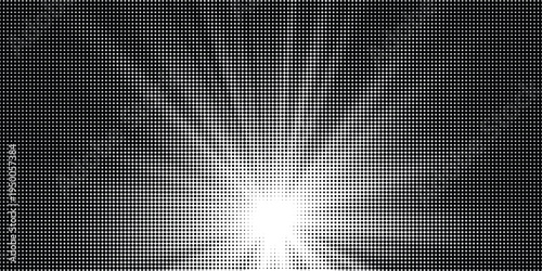 Halftone dots lightning explosion pop art comic background. Vector Illustration%09