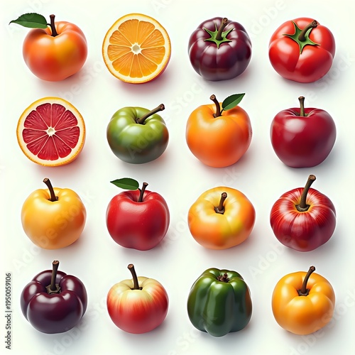 Assorted Fruits and Vegetables Arrangement
