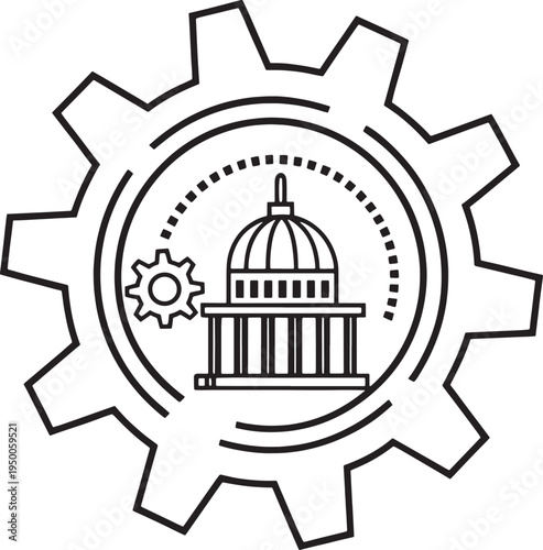 Vintage vector illustration set featuring a bird in a symbolic city cage with architectural landmarks including a church dome, tower monument, and castle silhouette for travel tourism design