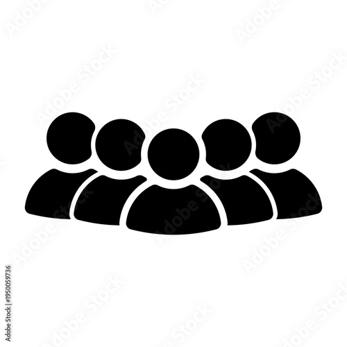 Iconic representation of a group of multiple users or a team