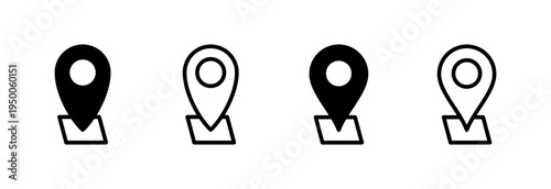 Address icon vector illustration. home location sign and symbol. pinpoint