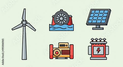 Renewable Energy Sources - Wind, Hydro, Solar, and Geothermal Power.