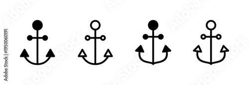Anchor icon vector illustration. Anchor sign and symbol. Anchor marine icon.