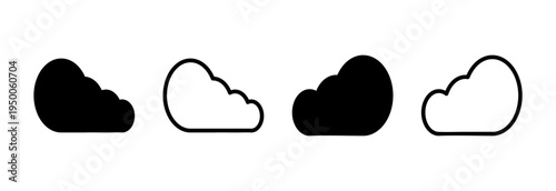 Cloud icon vector illustration. cloud sign and symbol