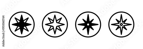 Compass icon vector illustration. arrow compass icon sign and symbol