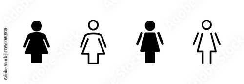 Female icon vector illustration. woman sign and symbol