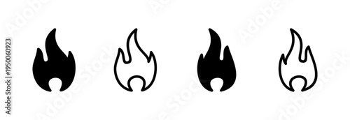 Fire icon vector illustration. fire sign and symbol