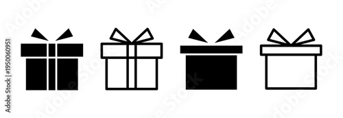 Gift icon vector illustration. gift sign and symbol. birthday gift