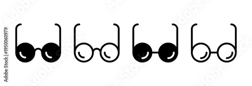 Glasses icon vector illustration. Glasses sign and symbol