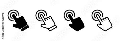 Hand click icon vector illustration. pointer sign and symbol. hand cursor icon