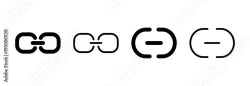 Link icon vector illustration. Hyperlink chain sign and symbol