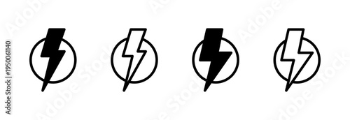 Lightning icon vector illustration. electric sign and symbol. power icon. energy sign