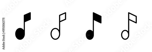 Music icon vector illustration. note music sign and symbol