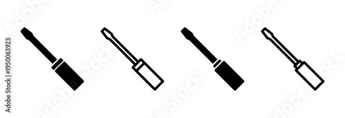 Screwdriver icon vector illustration. tools sign and symbol