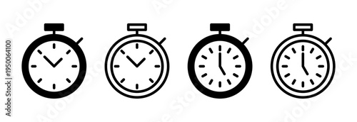 stopwatch icon vector illustration. Timer sign and symbol. Countdown icon. Period of time