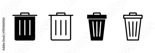Trash icon vector illustration. trash can icon. delete sign and symbol.