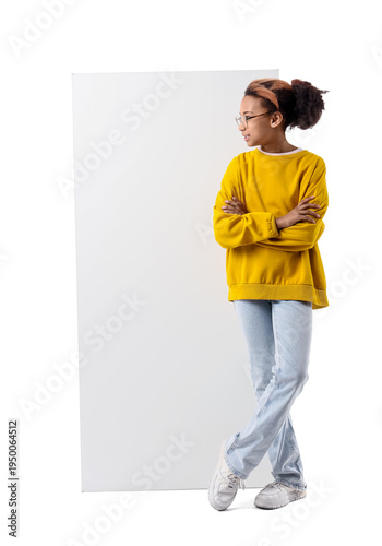 Teenage African-American gi...