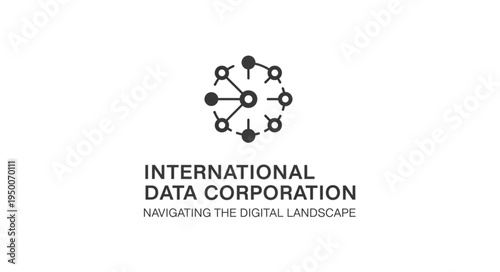 International Data Corporation Logo and Network Symbol.
