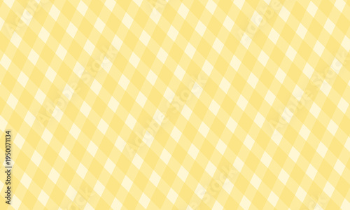 Soft yellow argyle pattern background with diagonal diamond shapes seamless texture
