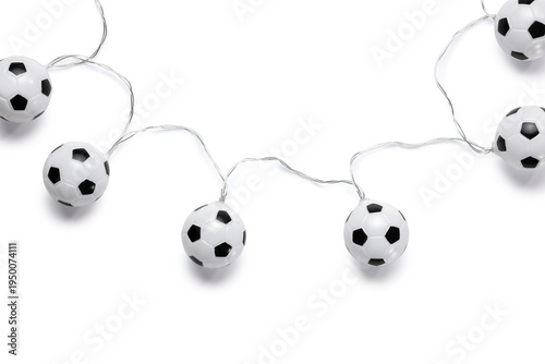 Garland with soccer balls o...