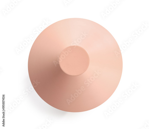 Beige table lamp on white b...