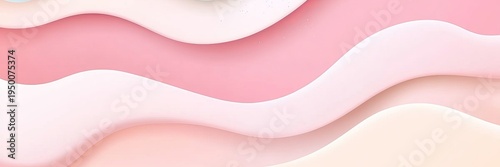 Vibrant Pastel Curves An Abstract Exploration of Dreamy Gradient Tones and Soft Elegance in Art