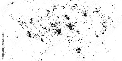 Grunge Overlay Texture with Abstract Dust Surface and Dirty Wall Pattern in Black and White Tones.