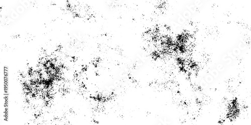 Black Grunge Overlay Texture with Dust Particles, Film Grain and Scratched Surface. Distressed Vintage Texture Background for Design, Photo Overlay and Retro Graphic Effect.