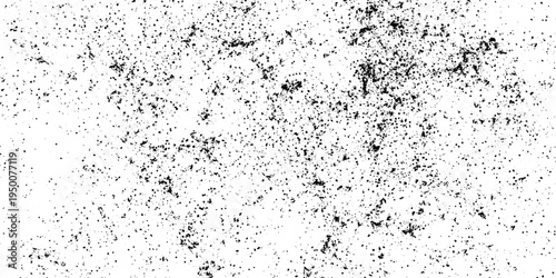 Abstract Grain Noise Background with Distressed Black and White Dust Particles, Gradient Ripple Wave Grunge Texture Vector.