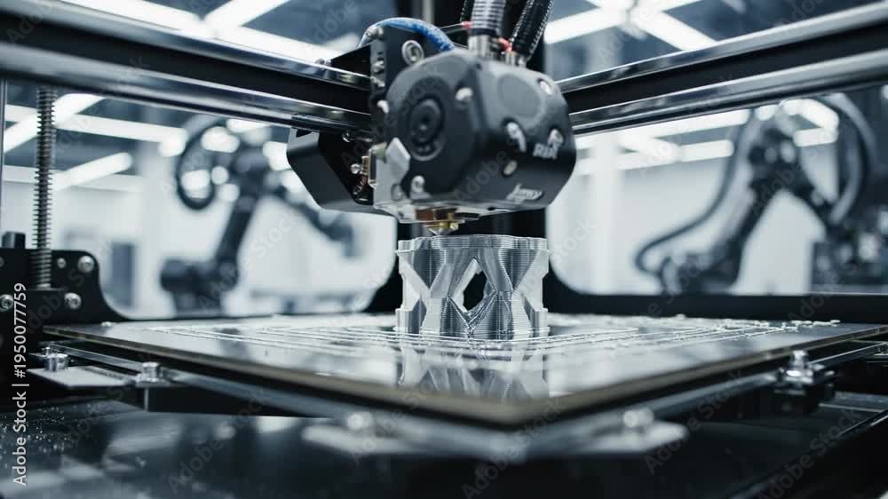Video of 3D Printing Process showing precise layer build motion in ...