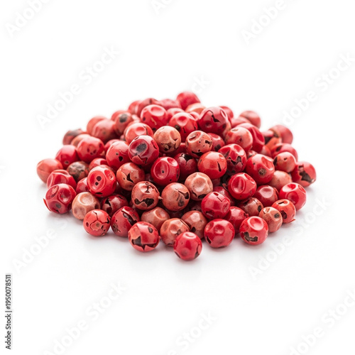 Artisan pink pepper berries for gourmet culinary and seasoning concepts