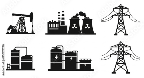 Energy Production and Distribution Infrastructure - Oil, Nuclear, and Electrical Power.