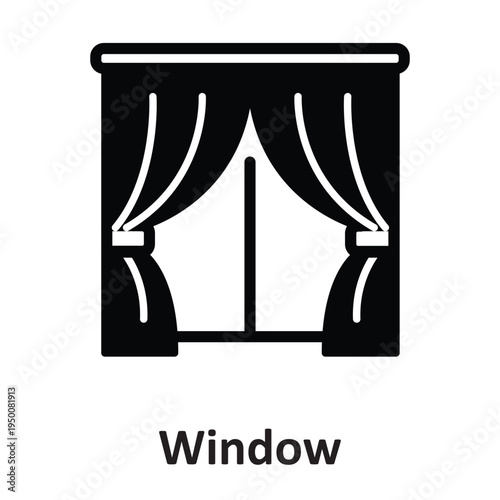Window  Vector icon which can easily modify or edit