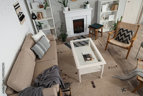 Interior of living room wit...