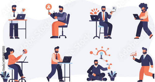 Diverse individuals engaged in various professional and creative tasks (1)