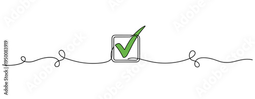 Checkmark appearing inside checkbox on continuous line. no editable strokes