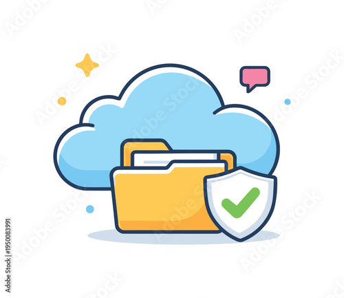 Secure cloud based document sharing in modern remote collaboration environments where professionals exchange files safely and maintain organized digital workflows, a simple cloud