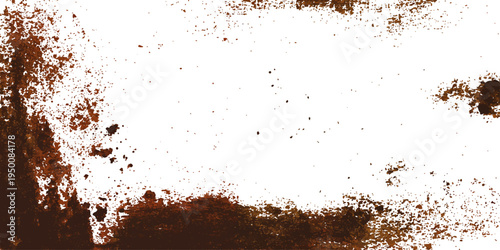 Rusty brown metal grunge texture background with paint and water effects