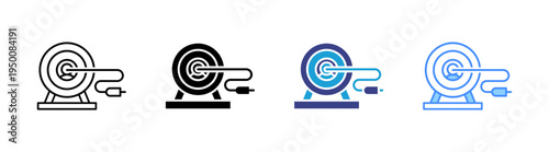 Target icon set multiple style collection