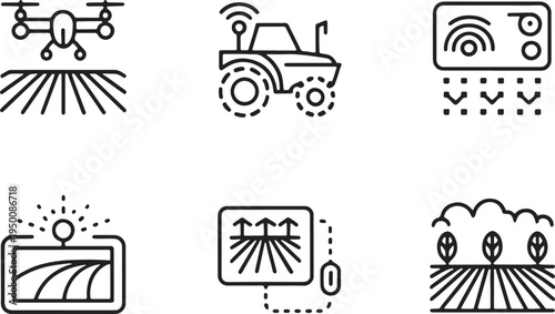 Smart farming, drone agriculture, autonomous tractor, field sensors, farm monitoring system